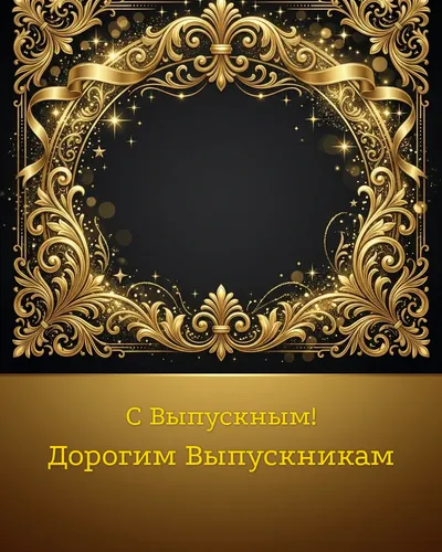 открытка для выпускников школы — с рисунком выпускника в мантии